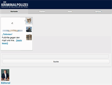 Tablet Screenshot of kriminalpolizei.de